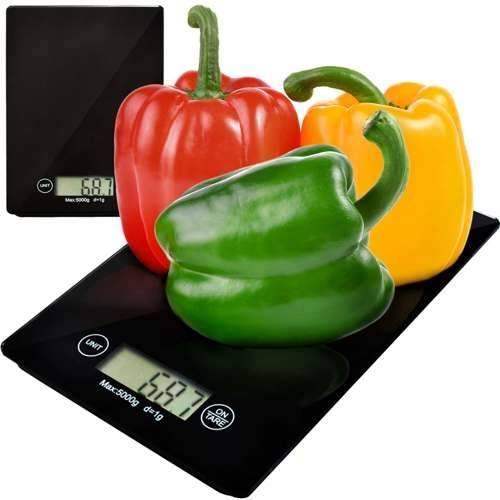 Elektronisk Köksvåg 5kg Härdat Glas LCD