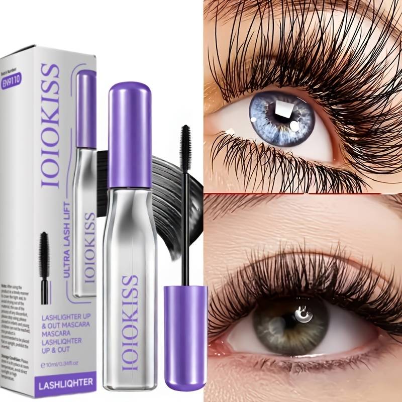 1pc Lengthening Mascara, Ultra-black, Curling Mascara, Increases Lash Length, Long-lasting Formula, Waterproof And Sweatproof, Non-smudging