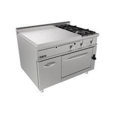 Komfur med gasovn 2 brændere - 1200 x 900 x 850 mm