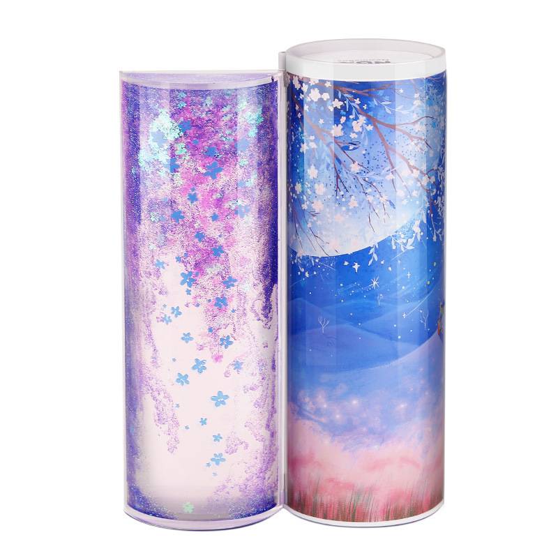 Wonderlife multifunktionell pennask snabbsand genomskinlig pennfodral med stor kapacitet cylindrisk penna brevpapper - Gul pikachu