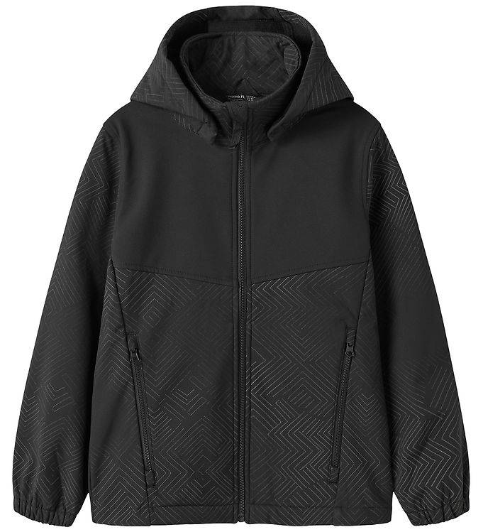 Name It Softshelljakke m. Fleece - NkmAlfa - Sort - Name It - 9 år (134) - Softshell