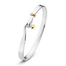 Georg Jensen Torun armring 204, s�lv med 18 kt. guld