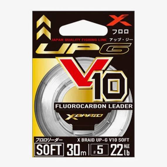 YGK Up-G Leader V10 Soft Flourocarbon Leader - 0,285mm 14lbs, 6kg
