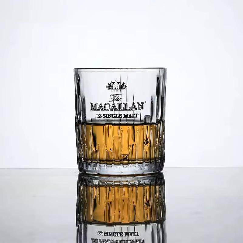 Macallan Private Collection Kristallwhiskyglas Fasetterat Whiskey-isglas Konstverk Vinglas för Whiskydrickare black