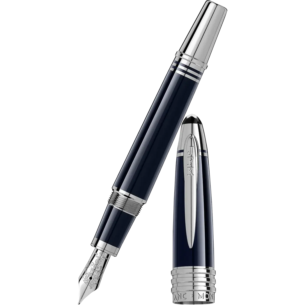 Montblanc Great Characters Fountain Pen - Special Edition - John F. Kennedy - Dark Blue - Fine / Org. Pkg (Fine)
