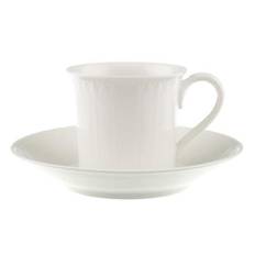 Villeroy & Boch Cellini Kaffe/tekop Og Underkop - Tekopper Porcelæn Hvid - 1046001290