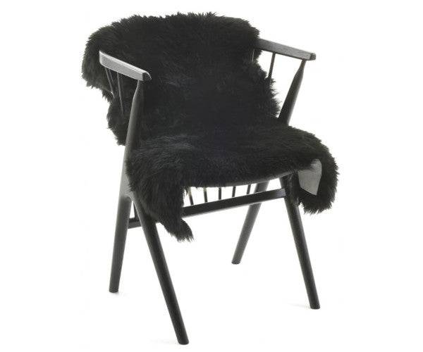 Natures Collection long wool Lammeskind - black.