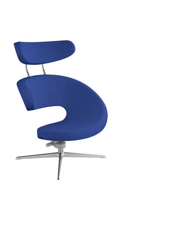 Peel™ Lænestol, venstre fra Variér Calm blue HAL754 / Eksklusiv skammel - Jacobsen Plus