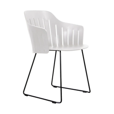 Choice matstol vit med medar (indoor) - Vit