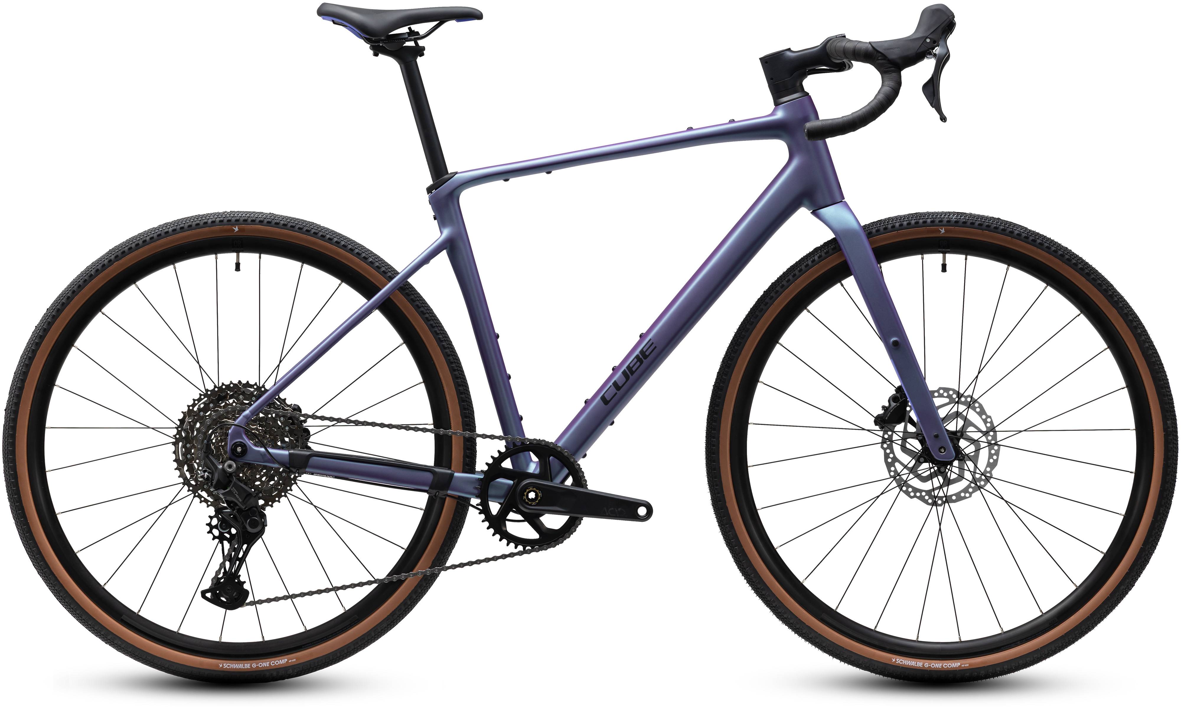 Cube Nuroad Pro Mysticpurple´n´Black - xs - Gravel Cykel Herre - Lilla.