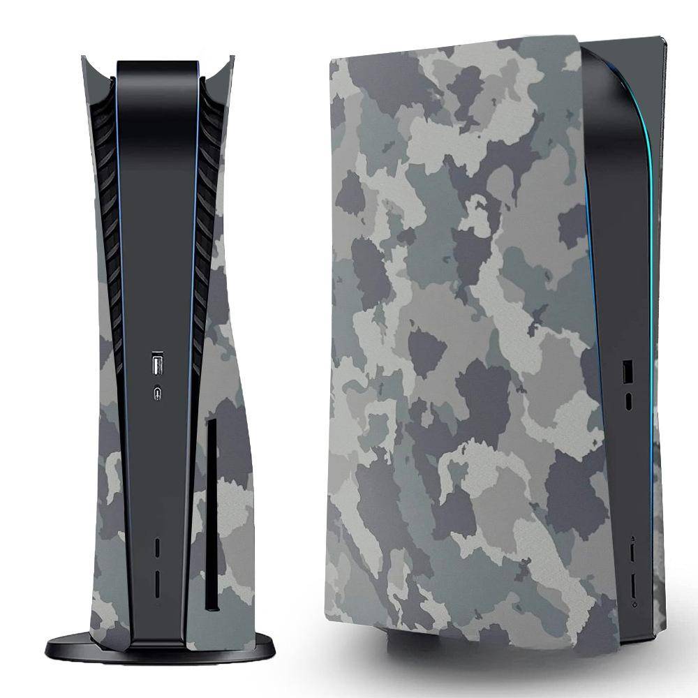 Ultratunn Ventilerat Kylskydd för PS5  (Disc Edition) Kamouflage gray