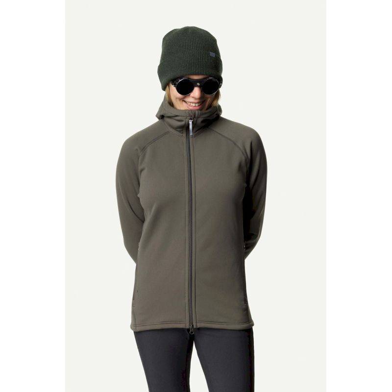 Houdini Sportswear Power Houdi - Fleecetröjor - Dam Baremark Green L