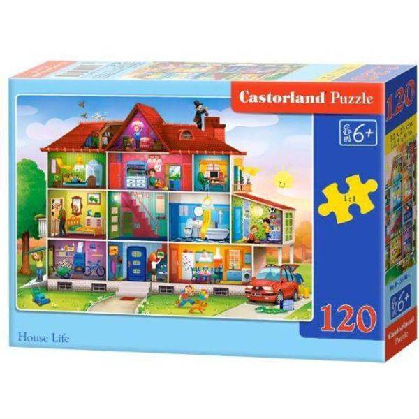 Castorland Puslespil 120 brikker House Life