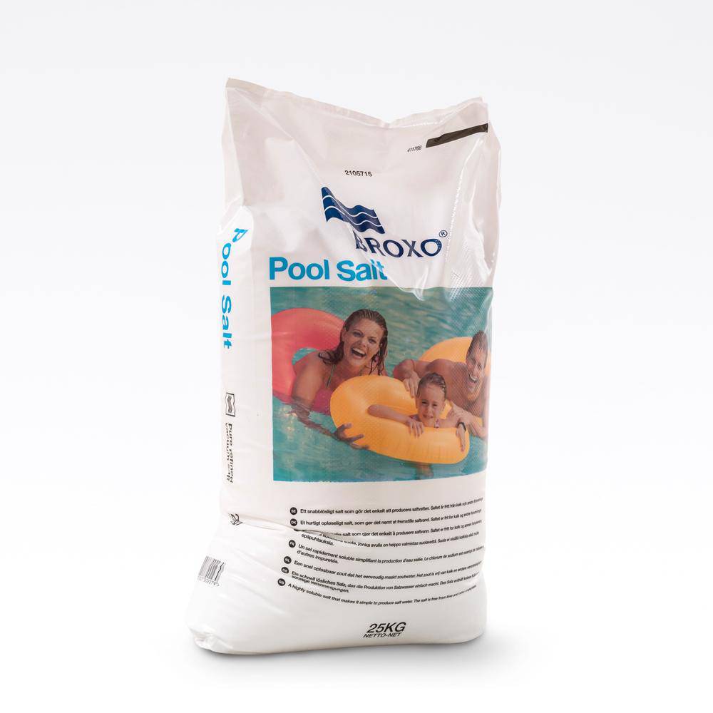 Poolsalt i 25kg sæk.