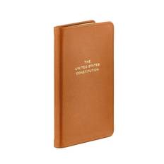 Graphic Image United States Constitution British Tan Traditional Leather