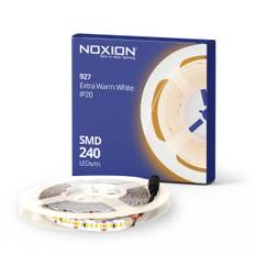 Noxion LED Strip Naga 5 Meter IP20 SMD2835/240 24V 16W/m 930 /10mm/2m + DC Ledning