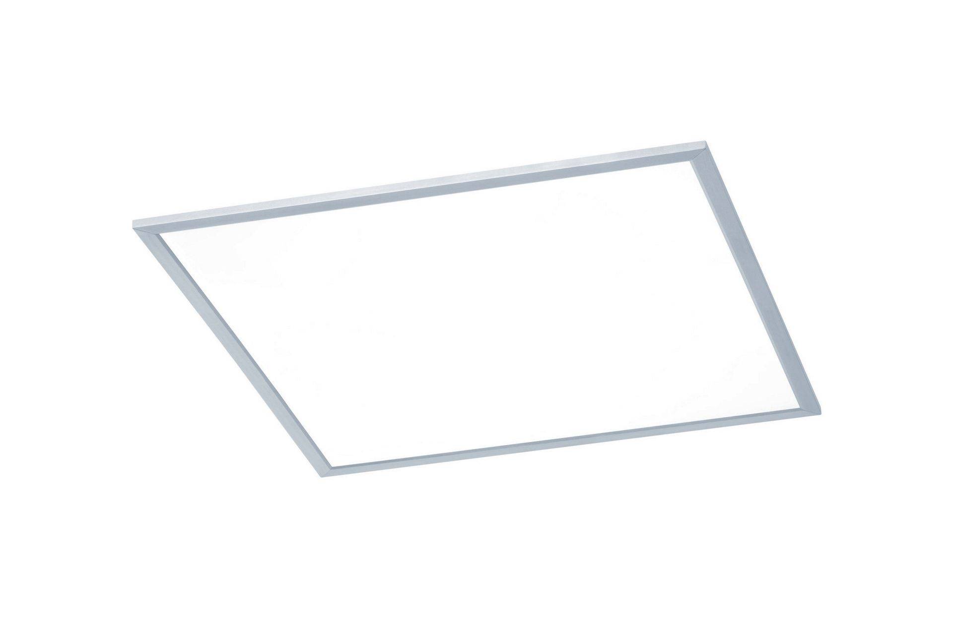 Trio Lighting Phoenix LED Plafond 62X62cm borstad stål - Borstad stål/Vit Silver
