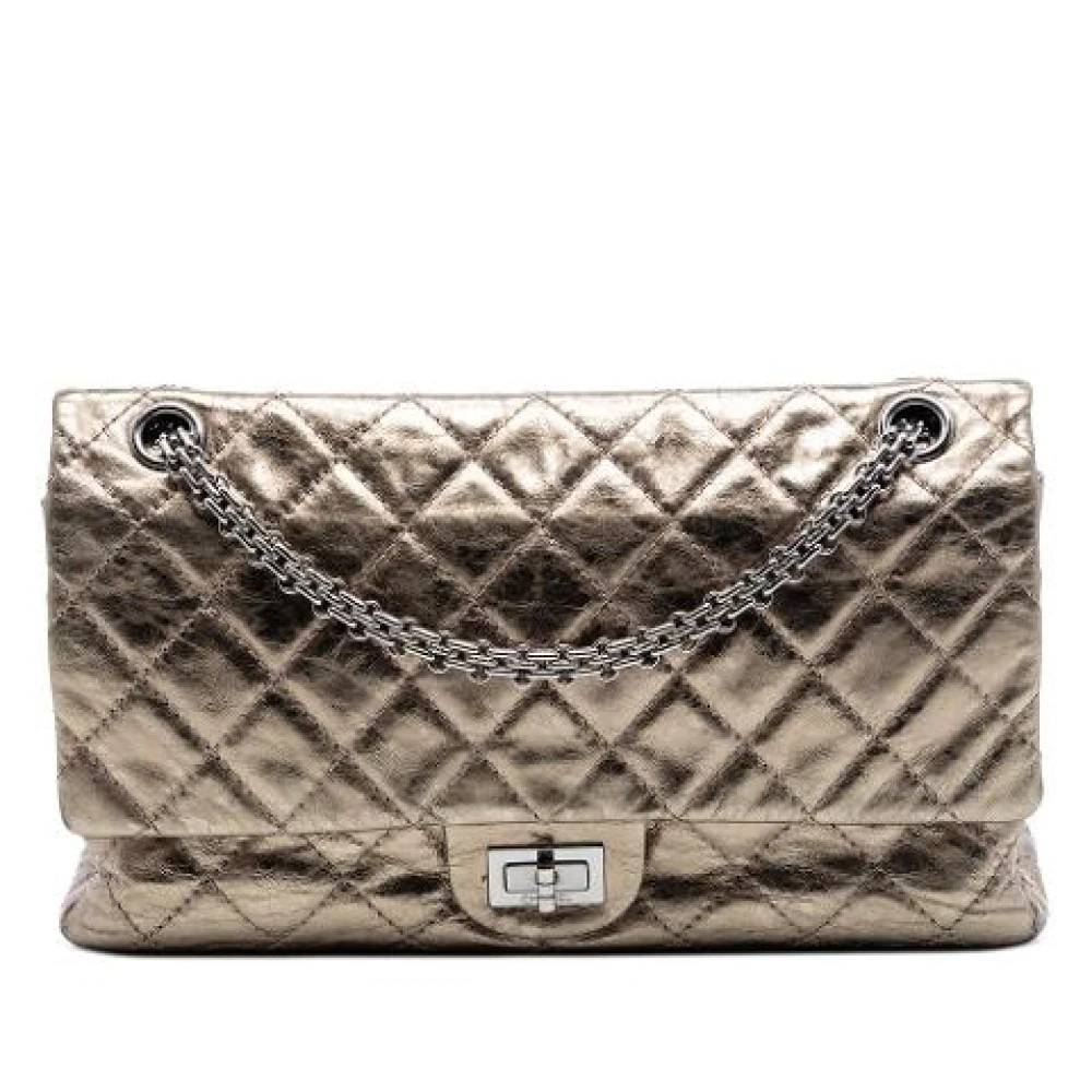 Chanel Vintage Pre-owned Reissue Skuldertaske - Vintage - Dame - Gul - ONE SIZE - Uld