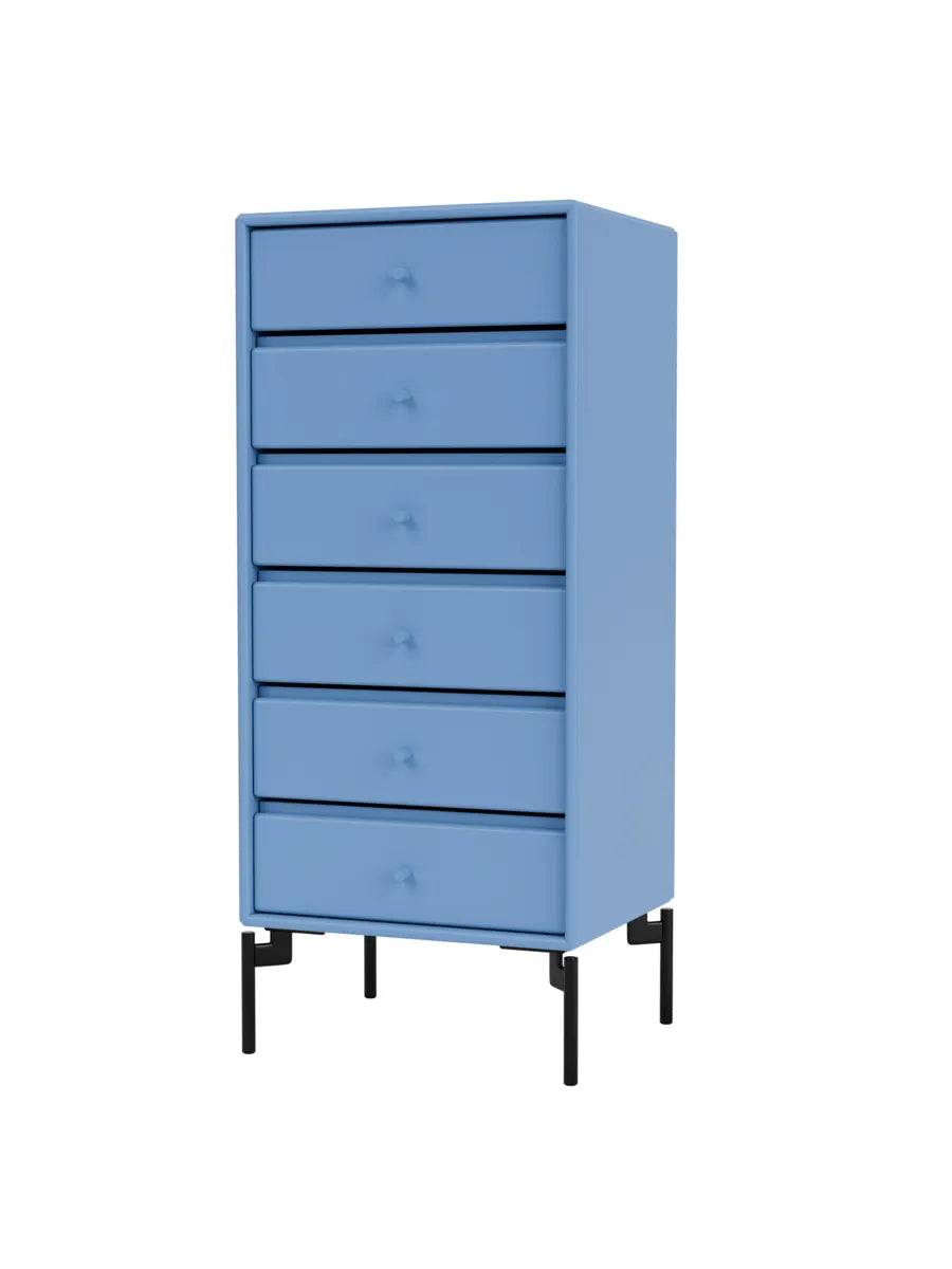 1362 Skuffemodul inkl. ben fra Montana Azure / Black - Jacobsen Plus