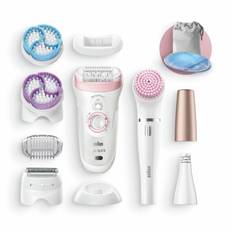 Braun Silk-épil 9 81683683 epilatorer 40 pincetter Vit, Rosa