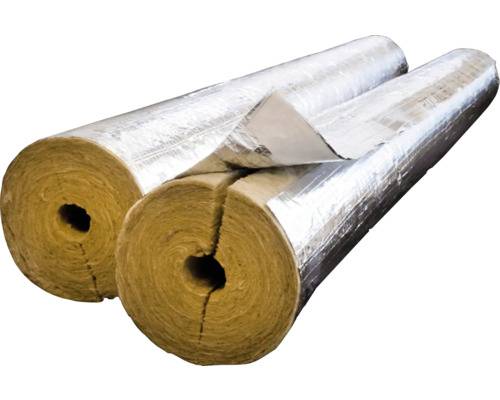 Rörskål ROCKWOOL 800 stenull 140x100mm 1m med tejp