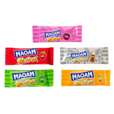 MAOAM Mini Stripes (Vikt: 100g)