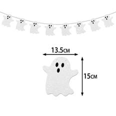 Skræmmende og (u)hyggelig Halloween Pynt. Hvide spøgelser