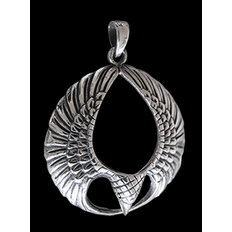 Örn halsband i Äkta silver.
