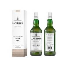 Laphroaig Four Oak Islay Single Malt Scotch Whisky 40% 1L gift pack Laphroaig