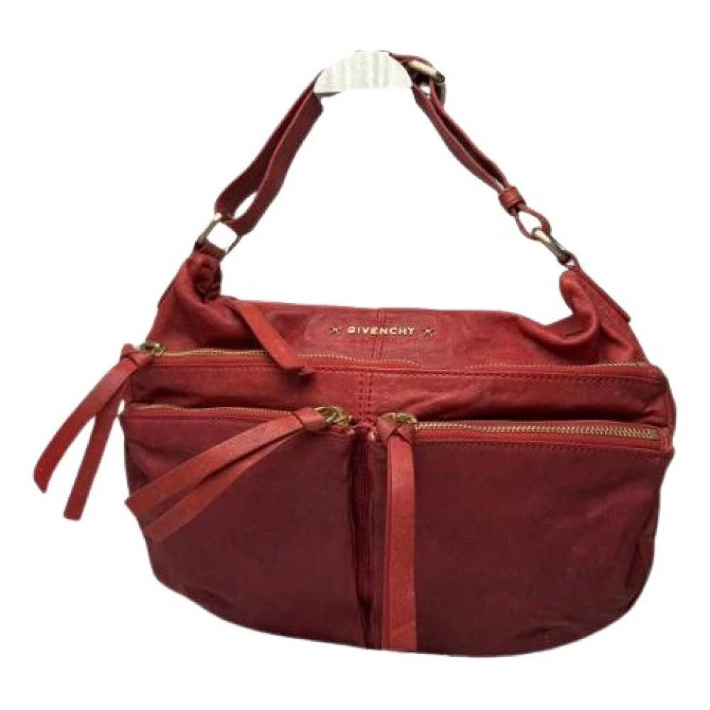 Givenchy Pre-owned Pre-owned Læder Skuldertaske - Vintage - Dame - Rød - ONE SIZE - Uld