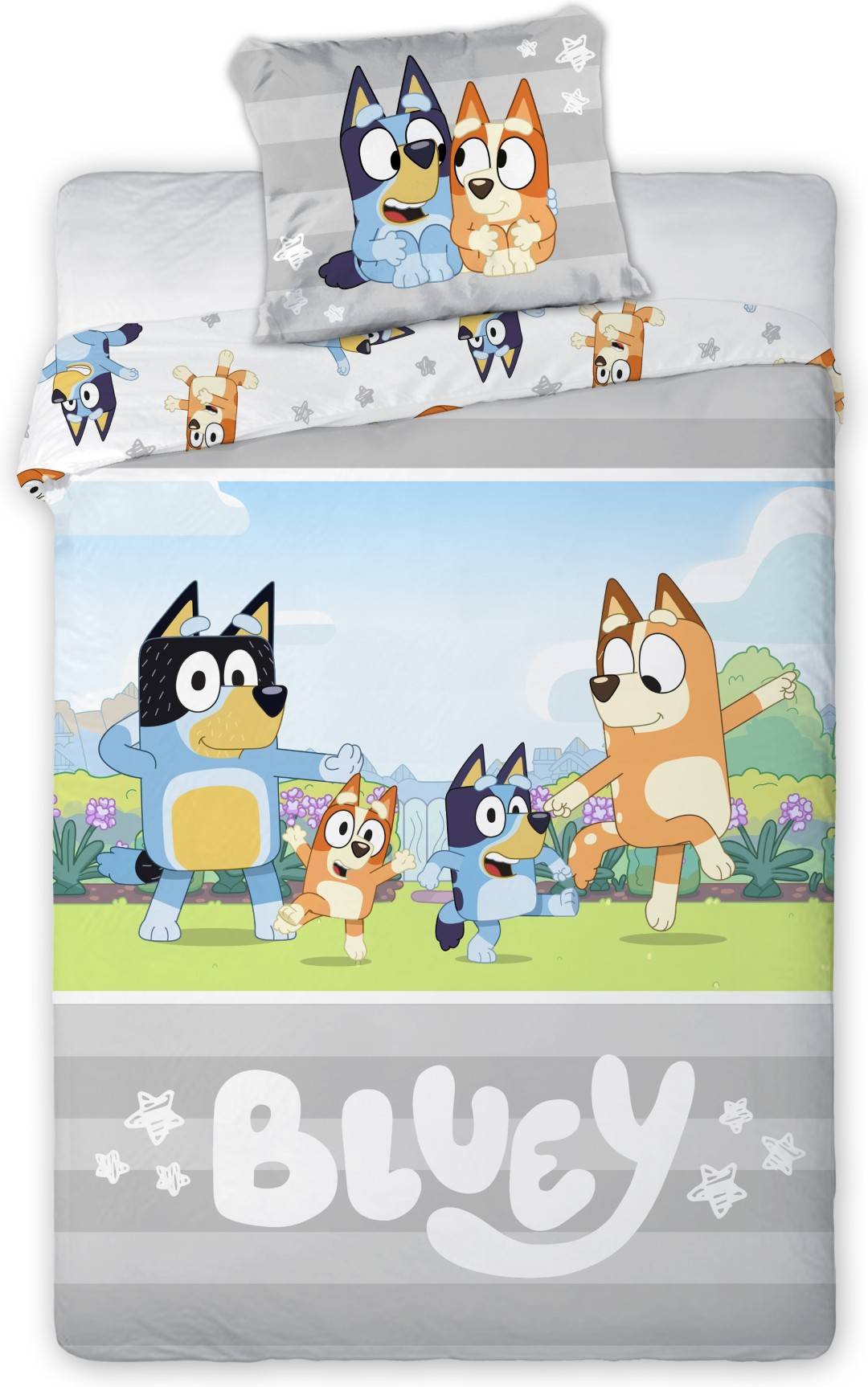 Bluey Junior Påslakanset 100x135 cm - 100 procent bomull