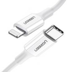 Kabel til iPhone MFi USB-C - Lightning 20W 3A 1m hvid