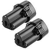 Energup 10,8V 3,5Ah reservbatteri för Makita 10.8V BL1013 BL1014 195332-9 194550-6 194551-4 DF330D LCT203W verktygsbatteri-2 stycken (3500 mAh), YT-MAK-12V-LI35-2