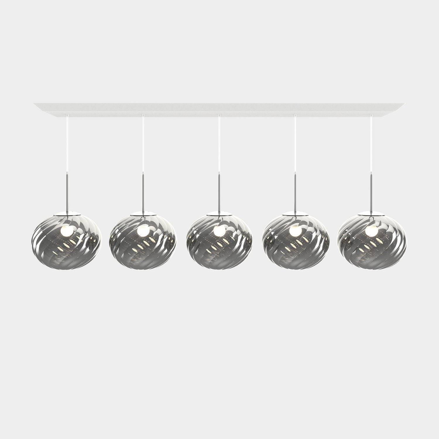 Tom Dixon - Whirl Linear Pendelsystem Silver
