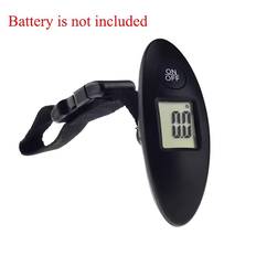 TEMU 1pc Portable Digital Luggage Scale For Travel, Hanging Baggage Scale, Suitcase Weight Scale 40kg, Digital Display, Flexible And Sturdy Strap, Black (not Included Batteries)
