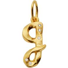 Maanesten G Alphabet Pendant Dam Hängsmycken Stl. - Från Magasin - Gold (G)