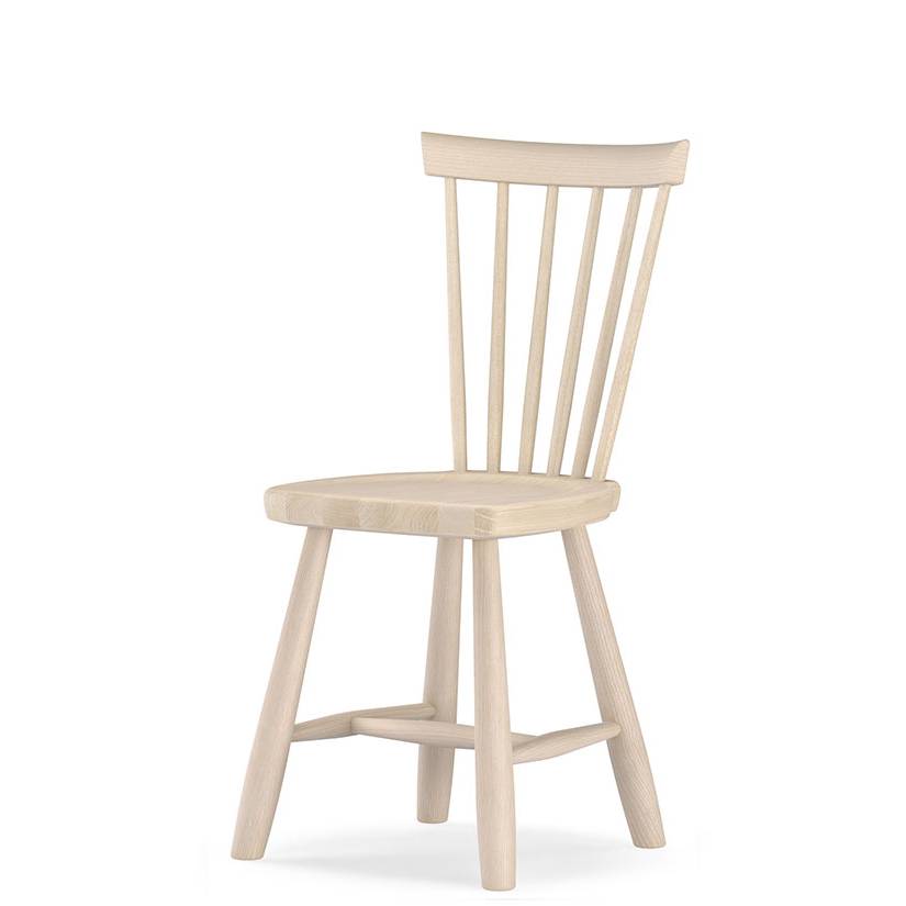 Lilla Åland Låg H33 cm Ljus mattlack - Barnstol.