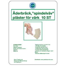 Åderbråck spindelväv-plåster för värk 10st