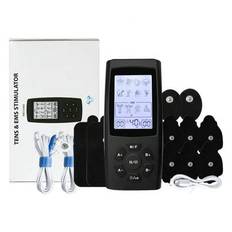 TENS uppladdningsbar TENS-enhetsmaskin - USB-laddning EMS muskelstimulator för rygg, axel, nackeavslappning, elektronisk transkutan elektrisk nervstim - Multifärgad