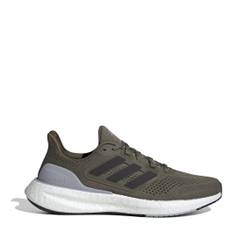 Adidas Pureboost 23 Road Running Shoes Juniors - Olive Strata/Co