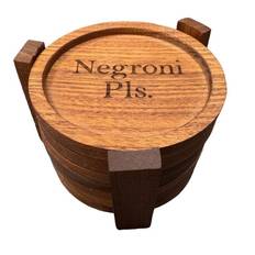 Negroni Pls Glasunderlägg av Trä – Tim Mäklin / timpas888 Special Edition