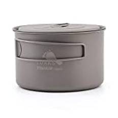 TOAKS Titanium Camping Pot Cup(375ml, 450ml, 550ml, 650ml, 750ml, 800ml, 900ml) … (700ml[POT-700-D115-L])