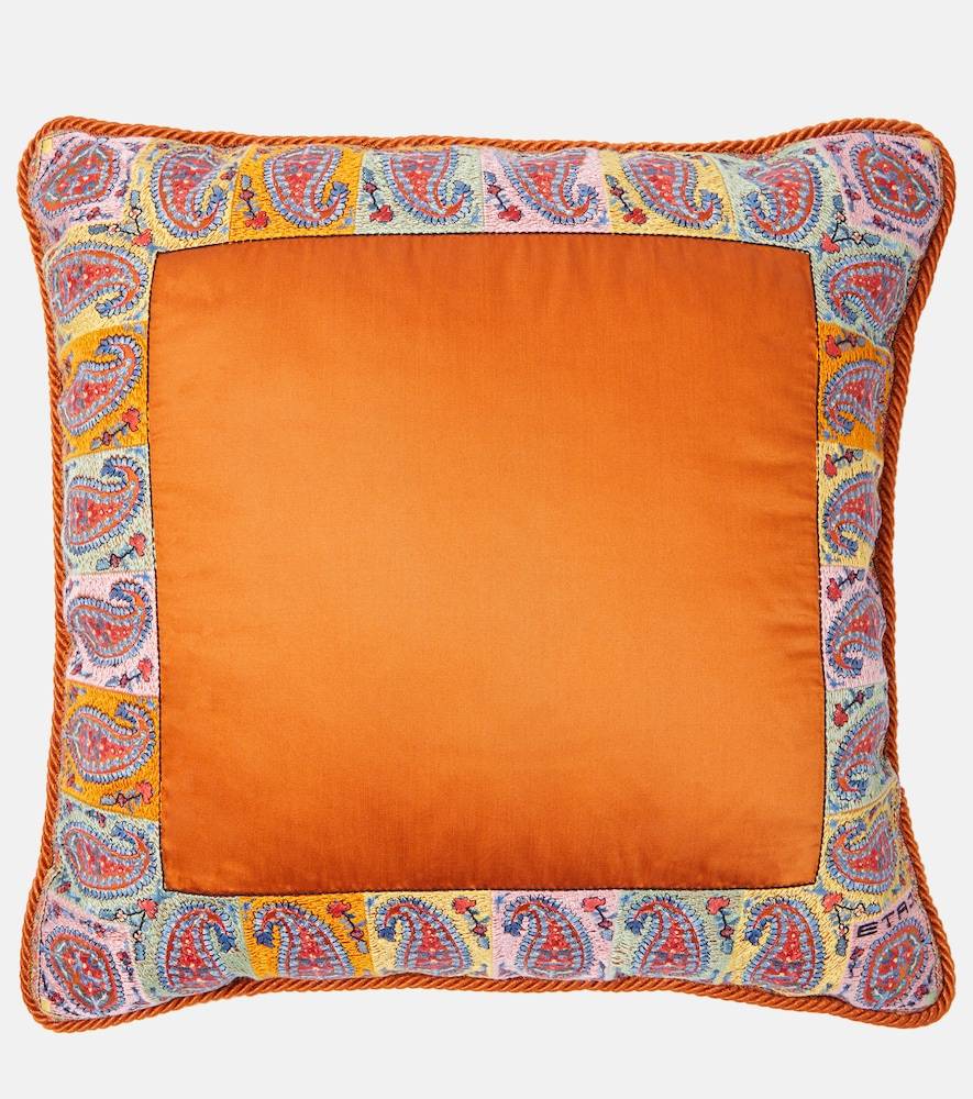 Etro Embroidered cushion