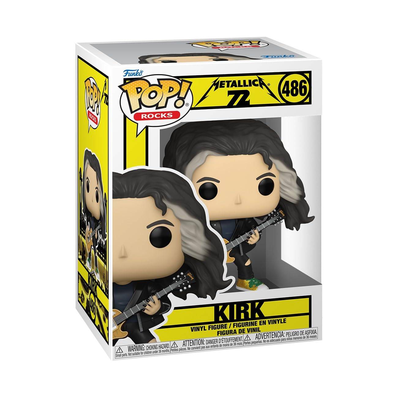 Funko Metallica Kirk Säsong Samlarobjekt Vinylfigur Presentidé Officiell Produkt Leksak för Barn Vuxna Musikfans Modellfigur för Samlare och Utställning.