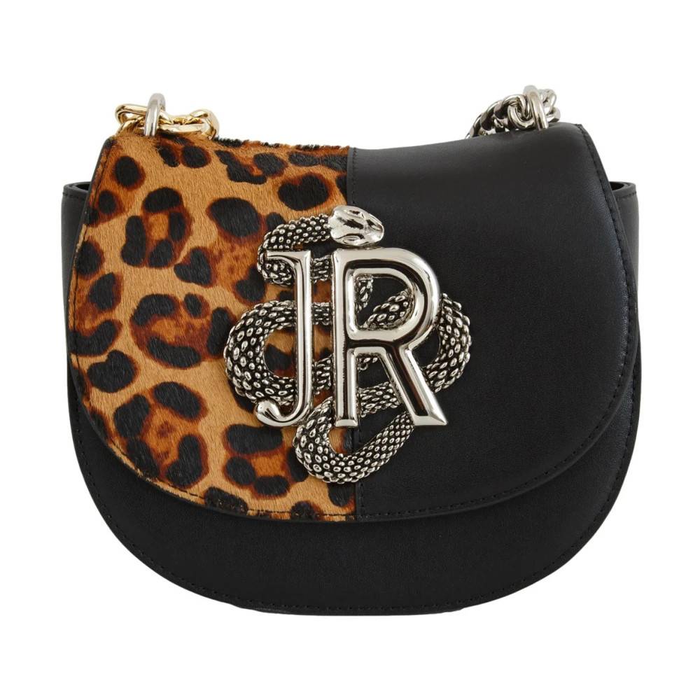 John Richmond Real Leather Shoulder Bag Lubila - Tasker - Dame - Sort - ONE SIZE - Uld
