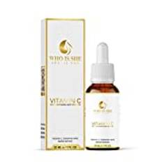 Who Is She Serum | Vem E Hon Serum | Vitamin C Hydrating Serum |Fuktgivande Anti-aging Serum med Hyaluronsyra| Hudvårds Serum för att minska fina linjer och rynkor | Återfuktad, Lenare och Finare HUD| 30 ML e/1 FL OZ