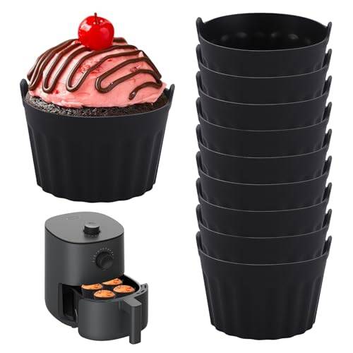 10 stycken airfryer silikonform äggform 8 x 5 cm BPA-fri