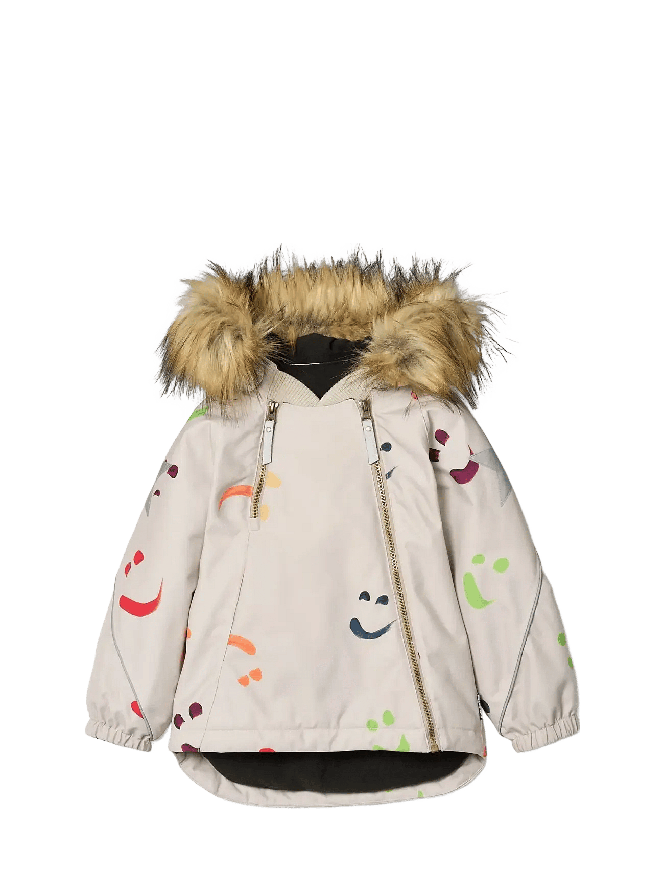 Molo Hopla Fur - Cream - 80