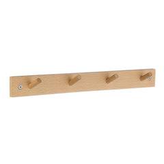 Beslagsboden Kroklist, 4 krokar Beech
