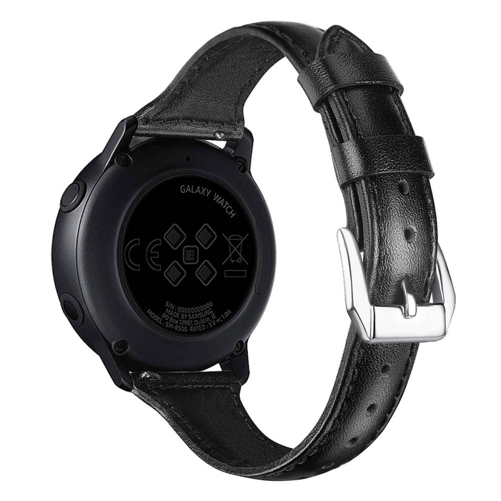 Garmin Forerunner 70 Smalt armband i äkta läder, Svart